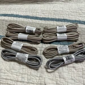 $25 for 8 chargers rather than $64. Braided USB Charging Cables - Silver and Tan